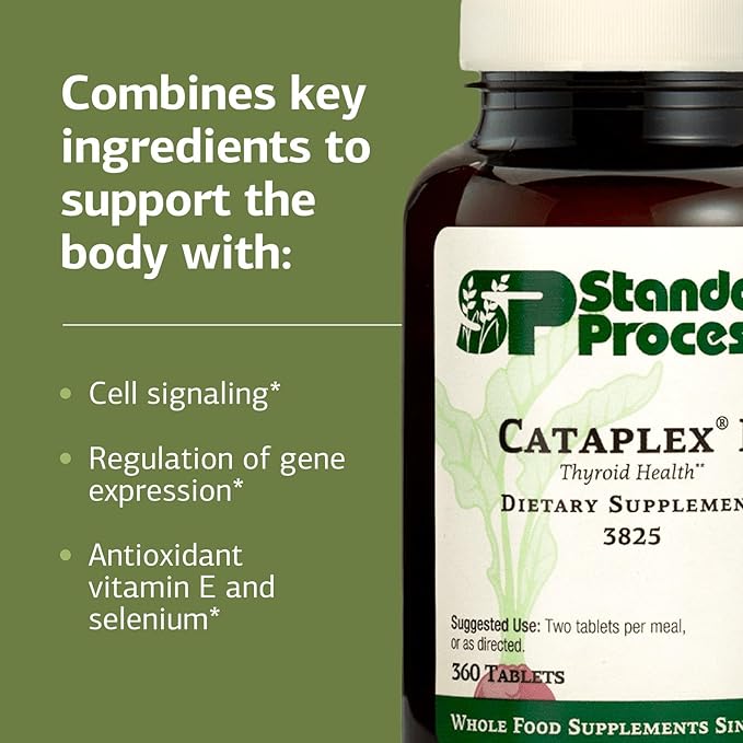 Standard Process Cataplex E - Whole Food RNA Supplement and Antioxidant with D-Alpha Tocopherol Vitamin E, Beet Root, Ascorbic Acid, Inositol, Selenium, and Honey - 360 Tablets