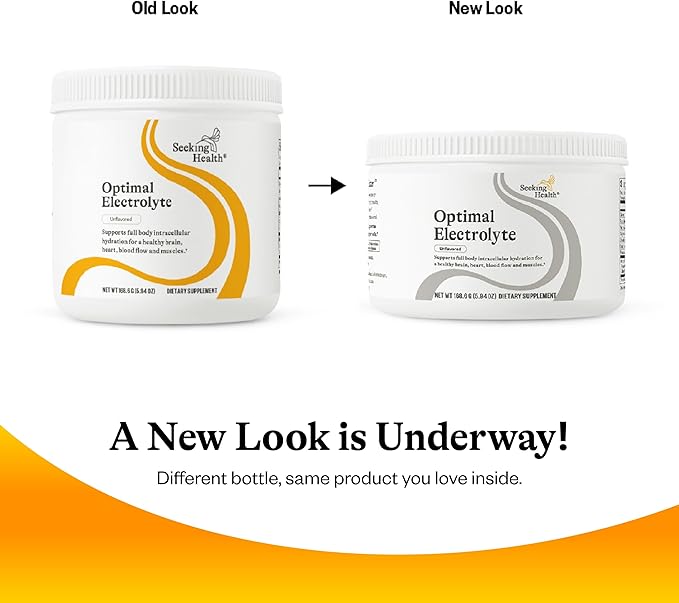 Seeking Health Optimal Electrolyte Powder, Unflavored, Healthy Energy and Endurance Support, Promotes Hydration and Healthy Muscles, Vegan and Vegetarian (30 Servings)*