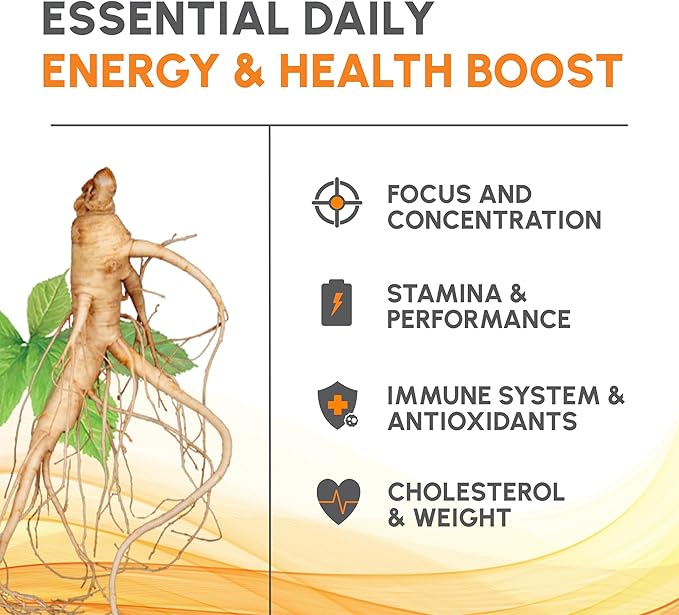 LivNu | Premium Korean Black Panax Ginseng | High Ginsenosides for Energy, Focus, Performance, Stamina, and Immune Support | Vegan Pills