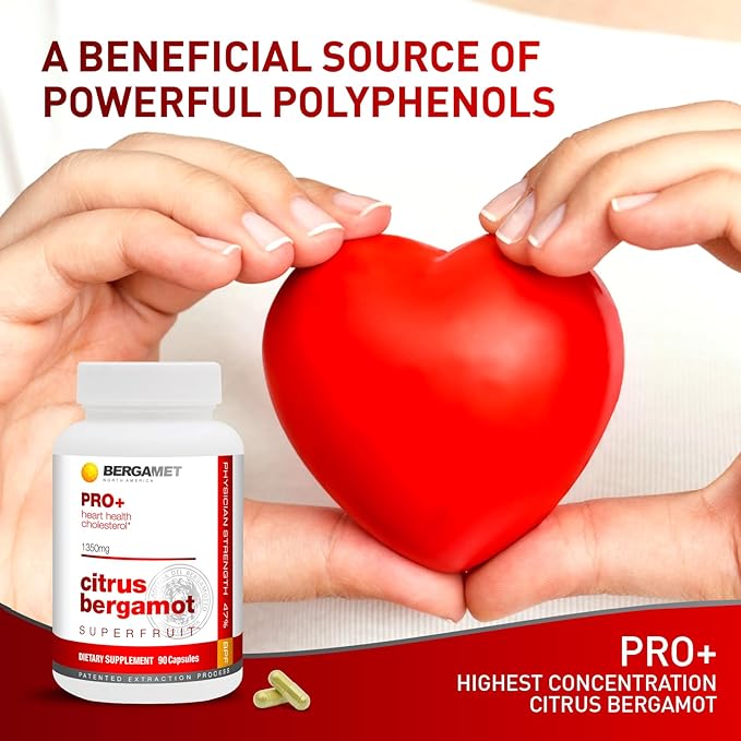 Citrus Bergamot SuperFruit PRO+ with Olive Leaf Extract - 47% BPF - 80% Polyphenols - 675mg per Serving - Worlds Strongest - Backed by Clinical Studies - Made in The USA - 180 Caps