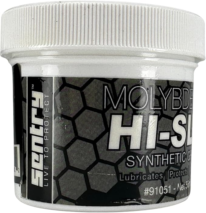 Sentry Solutions Hi-Slip Grease Molybdenum Synthetic Reduces Friction and Ware 91051 2.0 OZ Jar