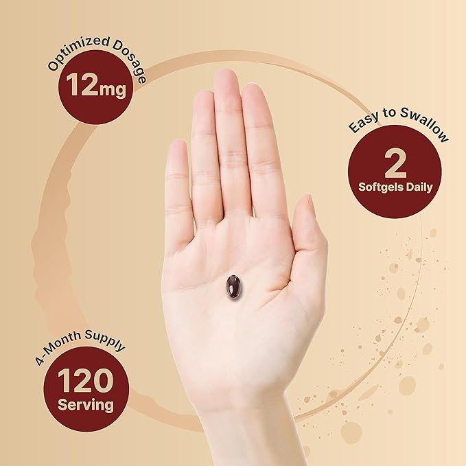 NatureBell Astaxanthin 12mg, 240 Softgels | Natural Antioxidant from Microalgae (AstaX) | Supports Eye, Skin & Cellular Health | Max Strength, 4 Month Supply | Non-GMO, Gluten Free