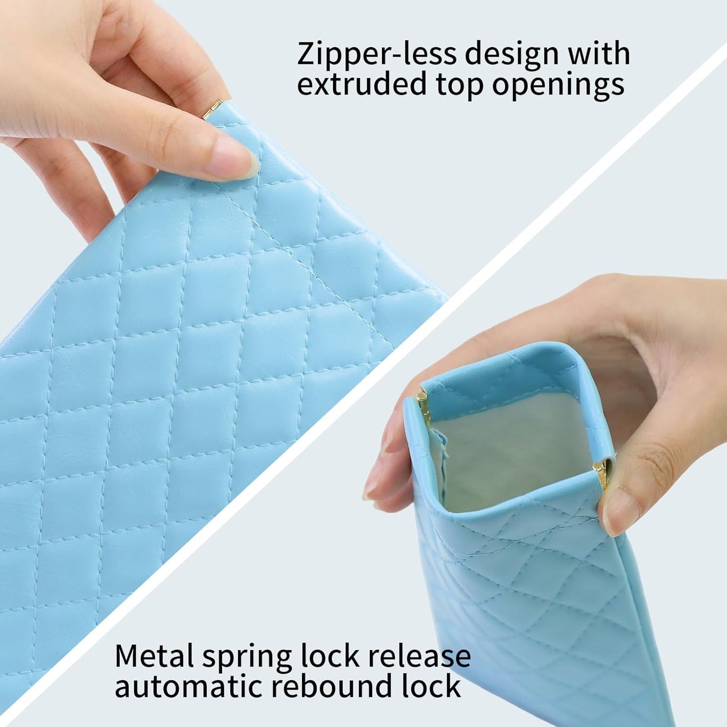 Double Eyeglass Case Soft Dual Glasses Case for Women Men Travel Squeeze Top Sunglasses Cases Eyeglasses Pouch