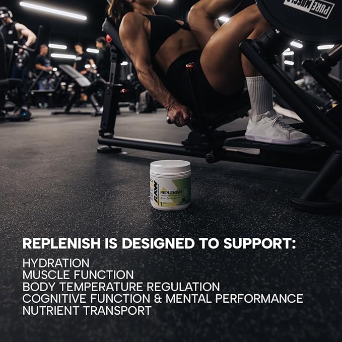 RAW Replenish, Premium Electrolytes Powder Recovery Formula, Watermelon Mojito (60 Servings) - Flavored Electrolyte Drink Mix Supplement for Hydration, Replenishment, Endurance & Performance Workouts