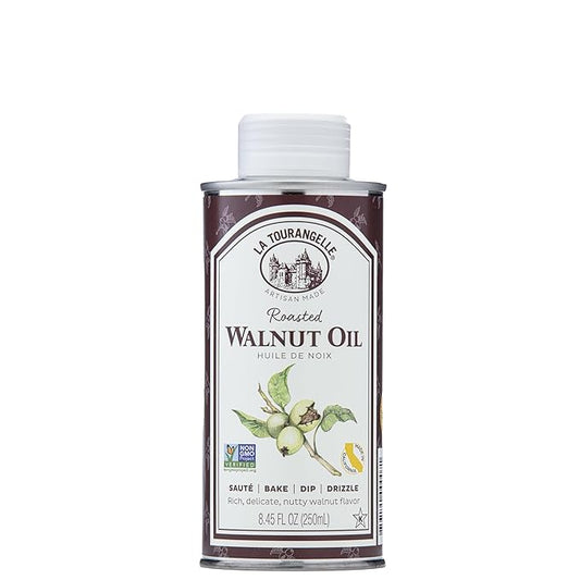 La Tourangelle, Roasted Walnut Oil, Plant-Based Source of Omega-3 Fatty Acid, Cooking, Baking, & Beauty, 8.45 fl oz