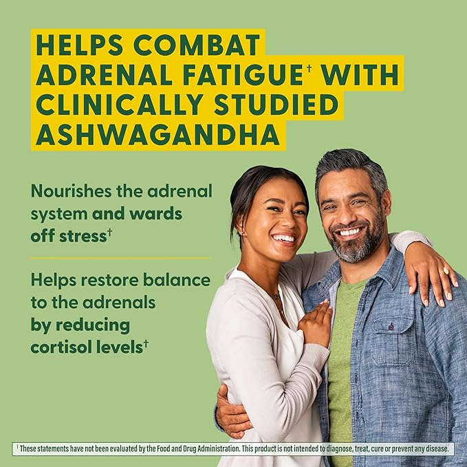 MegaFood Adrenal Strength - Adrenal Support Supplements with Ashwagandha, Vitamin C, Magnesium Glycinate, Holy Basil, Astragalus - Reduces Cortisol Levels - Vegetarian - 90 Tablets (45 Servings)
