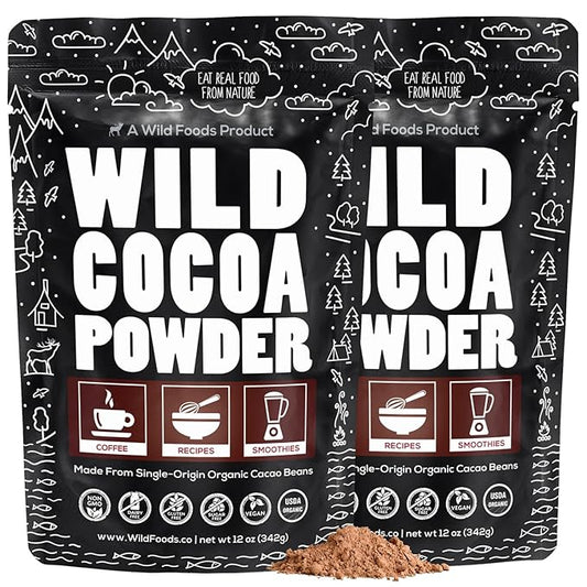 Raw Organic Cacao Powder, Handcrafted, Single-Origin, Fair Trade, Non-Alkalized Cocoa from Peru (24 ounce)