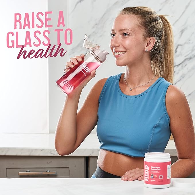 JUNP Electrolytes Powder No Sugar No Carbs – Vine Ripened Grape Infused Drink Mix - Potassium & Salt Electrolyte Hydration Powder Zero Calorie Sugar Free Electrolyte Powder,180 Servings