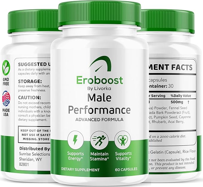 (5 Pack) Eroboost Supplement for Men - Official Ero Boost Pills, EroBoost Support Capsules, EroBoost Advanced Formula, EroBoost Supplement, Ero Boost, 300 Capsules for 5 Months