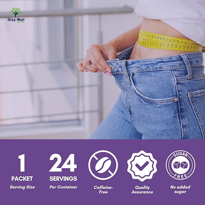 GLP-1 Supplement | GLP 1 Booster Drink Mix to Control Appetite and Cravings | Great Tasting Metabolic Support - Yerba Mate, Garcinia Cambogia, Berberine [Caffeine Free – Mixed Berry]