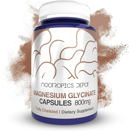 Magnesium Glycinate Capsules | 360 Count | Mineral Supplement | Magnesium Supplement | Supports Heart, Muscle, Nerve, and Bone Health