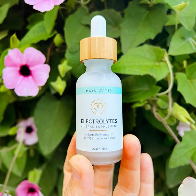 MAYU Electrolyte Water Drops - Fast Absorption Mineral Drops for Drinking Water, Hydration Essential Minerals Mix - 100% Pure Natural Minerals, Dehydration Solution, Sugar Free Electrolytes -30 ml (3)