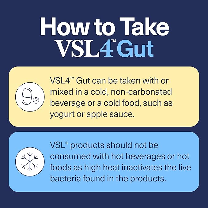 VSL4® Gut Daily Probiotics for Gut Health - 30B CFUs, Multi-Strain Digestive Support for Women & Men, Promotes Gut Balance & Regularity, Potent, Shelf-Stable Probiotic Supplement, 30 Capsules