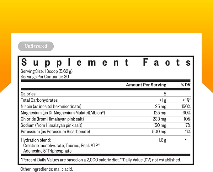 Seeking Health Optimal Electrolyte Powder, Unflavored, Healthy Energy and Endurance Support, Promotes Hydration and Healthy Muscles, Vegan and Vegetarian (30 Servings)*