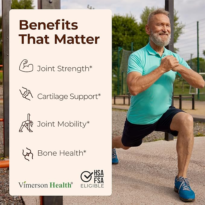 Glucosamine Chondroitin MSM and Turmeric Supplement – Joint Support Supplement for Women and Men with Boswellia and Chondroitin Sulfate – for Cartilage, Joint Health and Flexibility – 2 Pack
