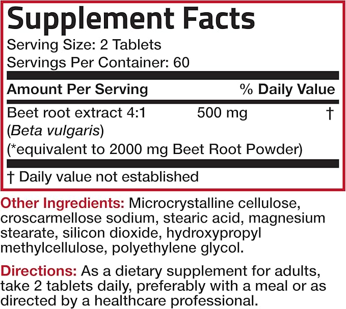 Bronson Beet Root Extra Strength, Non-GMO, 120 Vegetarian Tablets