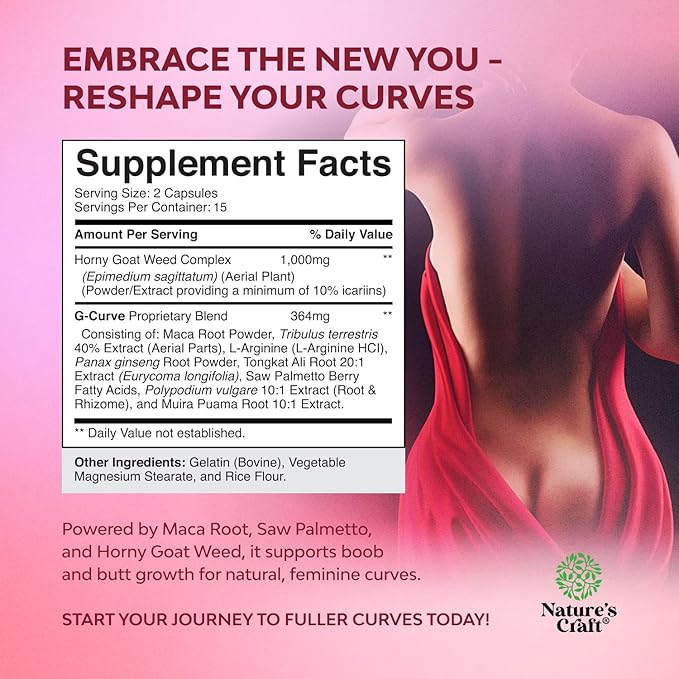 Bundle of G Curve Horny Goat Weed for Women for Enhanced Energy Mood and Performance and Turmeric Gummies for Adults Peach Flavor - Extra Strength Joint Support Gummies