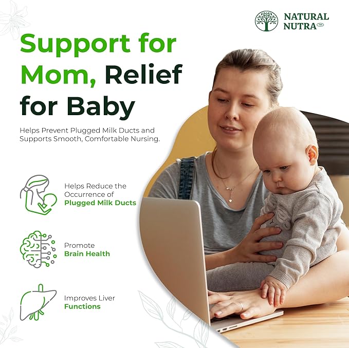 Natural Nutra Sunflower Lecithin 2000 mg Supplement, Supports Breastfeeding Moms with Plugged Milk Duct Relief, Liver & Brain Health Booster, Soy Free, Non-GMO, Gluten-Free, 120 Softgels (2 Pack)