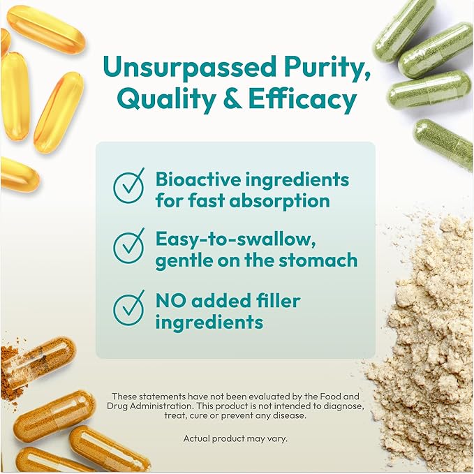 ANDREW LESSMAN Green Foods Complex 60 Capsules - Supplies Building Blocks for Healthy Tissue Growth, Liver Support. 100 mg Each of Barley Grass, Wheat Grass, Blue Green Algae, Chlorella, Spirulina