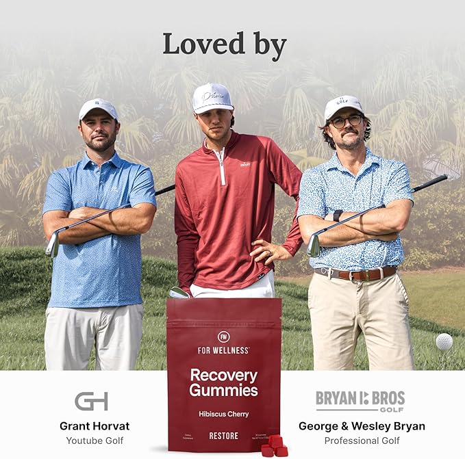 Recovery Gummies Restore - Tart Cherry Gummies for Muscle Recovery - Hibiscus Cherry Flavor with Antioxidants & Electrolytes Combats Soreness, Boosts Energy - Vegan, Non-GMO, Gluten-Free