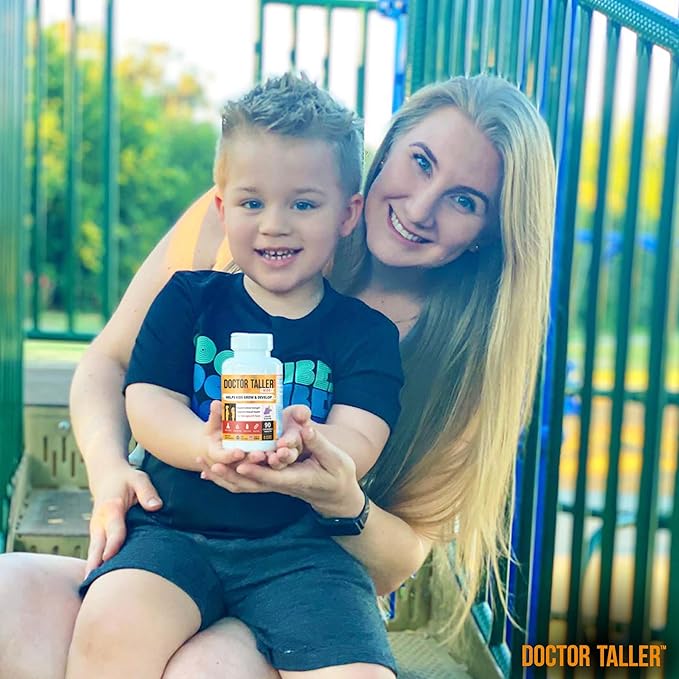 Doctor Taller Kids - Support Bone Strength with Multivitamins, Multiminerals, Calcium Bone Health Formula for Kids Ages 2 to 9 - Grape Flavor - Helps Children Grow Stronger - 6 Pack | 9 Months Supply
