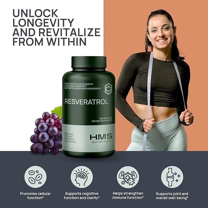 Resveratrol 1400mg 120 Capsules High Potency Trans-Resveratrol with Powerful Antioxidents Acai Grapeseed Green Tea Supports Cellular and Cardiovascular Health Anti-Aging