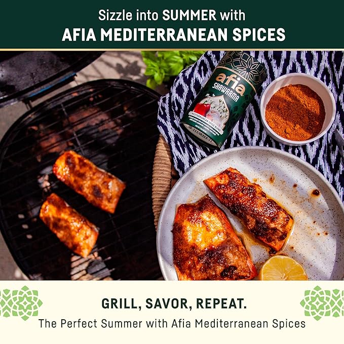 Afia - Shawarma Seasoning | Shawarma Spice Blend for Garlic Sauce (Toum), Lavash & Other Flatbreads, Kebab, Kofta, Grilled Meat | Premium Spice with Top Notes of Cumin and Coriander (1pk, 8oz)