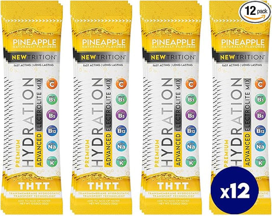 Hydration Powder, Electrolyte Powder Packets, Naturally Flavored Hydrating Packets for Water, Fast Acting Hydrate Electrolytes with Vitamins C & D
