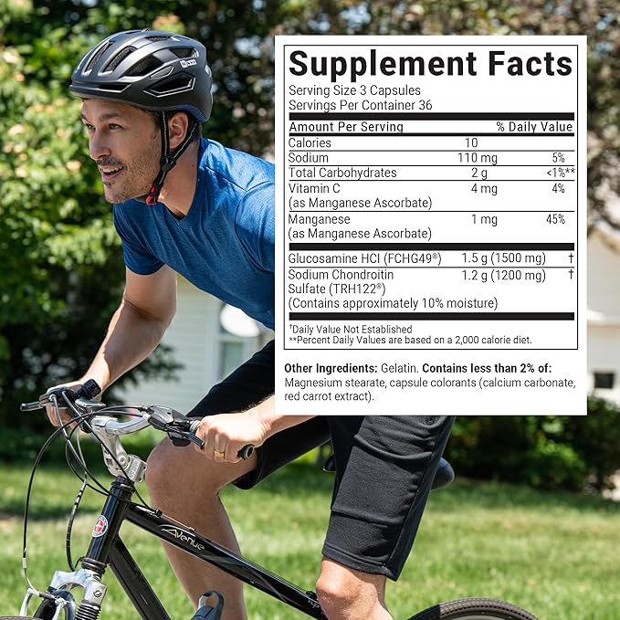 Nutramax Laboratories Cosamin® DS Joint Health Supplement with Glucosamine & Chondroitin for Men’s & Women's Joint Health, 108 Capsules