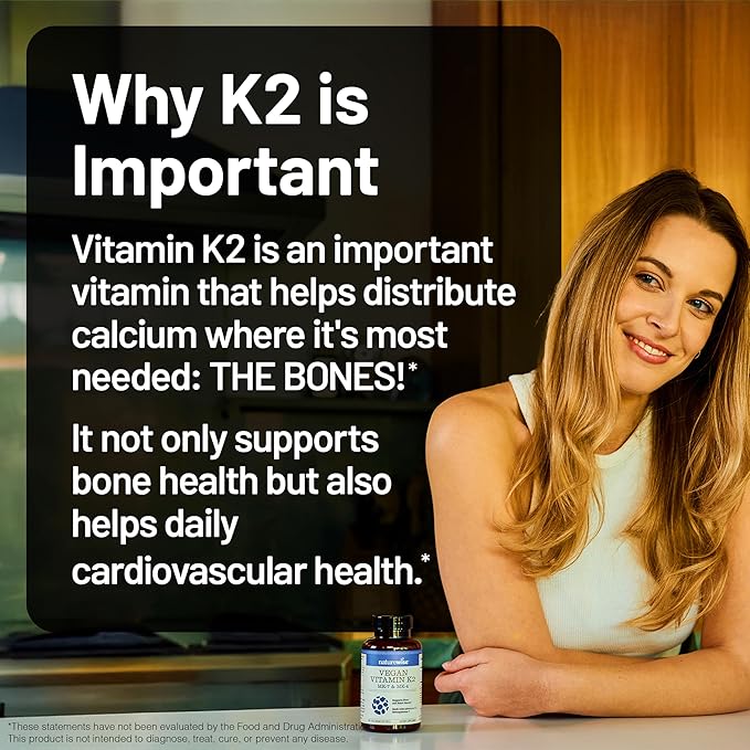 NatureWise Vitamin K2 600mcg Supplement with MK-7 100mcg & MK-4 500mcg - Enhanced Bioavailable Formula - K Complex for Bone and Heart Health - Vegan, Gluten Free, Non-GMO -180 Softgels[6-Month Supply]