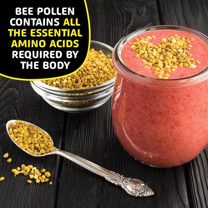 Bee Pollen Granules 8.8 Oz - Nature's Superfood, Superior Taste - Western Australia Pure Bee Pollen for Optimal Health