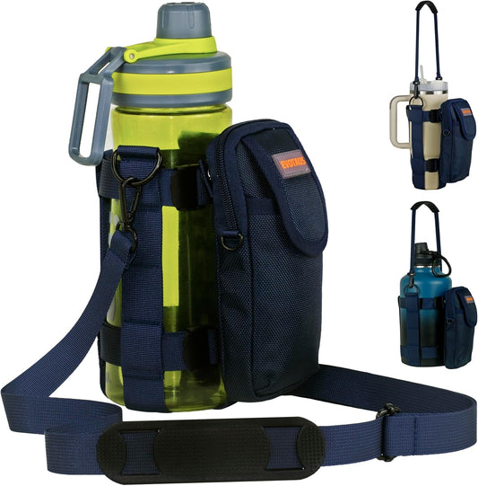 Water Bottle holder with Strap, Holder Carrier for Diy Enthusiasts, Sling for Owala 24 32 40 oz, Stanley IceFlow Flip Straw 24 oz, Hydro Flask 32 40 oz, YETI Rambler 26 oz, etc