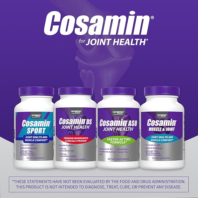 Nutramax Laboratories Cosamin® ASU Joint Health Supplement with Glucosamine, Chondroitin & ASU for Men’s & Women's Joint Health, 90 Capsules