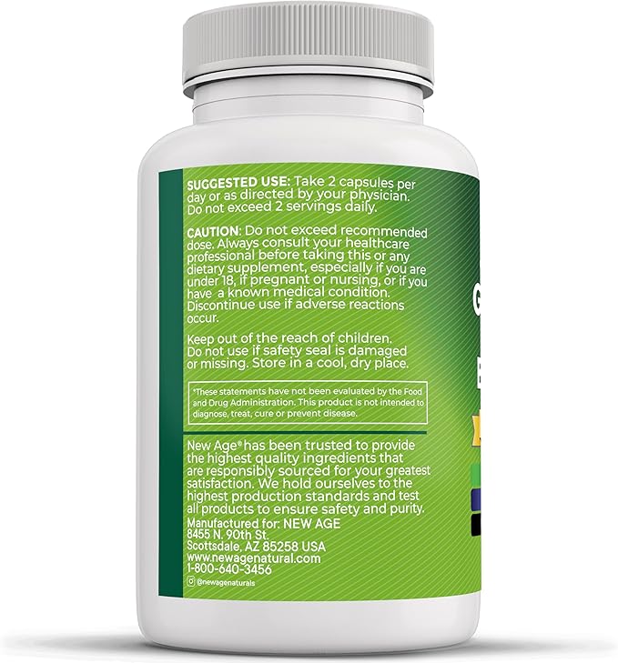 NEW AGE Oregano Oil Garlic Extract Olive Leaf with Astragalus - Supplement for Women and Men - 120 Count