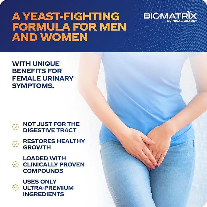 BioMatrix Candid-X Gut Cleanse with Berberine, Oregano, Sodium Caprylate, Chamomile, Ginger, PAU D'arco, Digestive Supplement for Men and Women | 90 Capsules