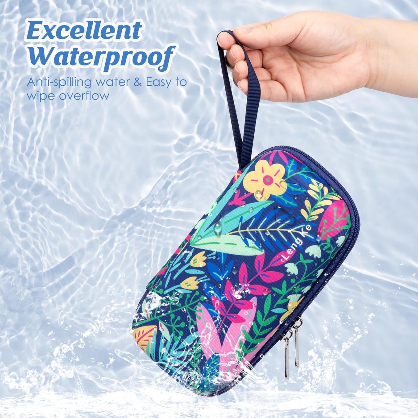 YOUSHARES Insulin Cooler Travel Case - Diabetic Insulated Organizer Portable Cooling Bag for Medication Cooling Insulation, Insulin Pen Case with 2 TSA Approved Cooler Ice Pack (Tropical Rainforest)