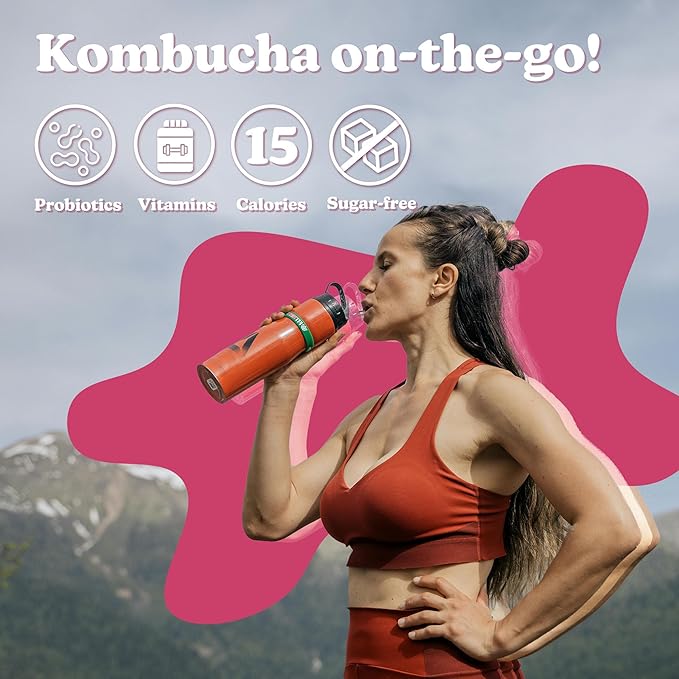 DALAMHARI Kombucha Powder | Black Raspberry Bokbunja 20T | Kombucha Drink Probiotic Soda Urban Kombucha Synergy Scoby Kombucha Starter Kit Adaptogen Drink Health Ade Kombucha Tea Bubbly