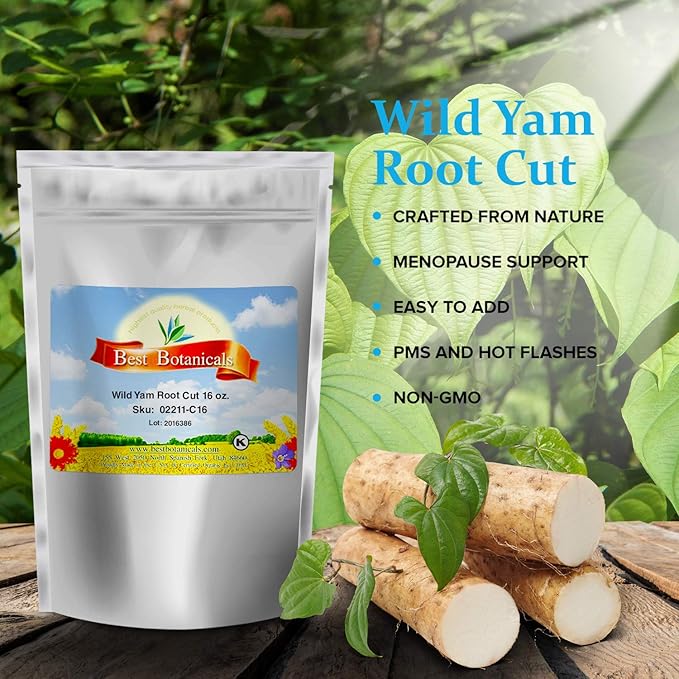 Best Botanicals Wild Yam Root Cut 16 oz.