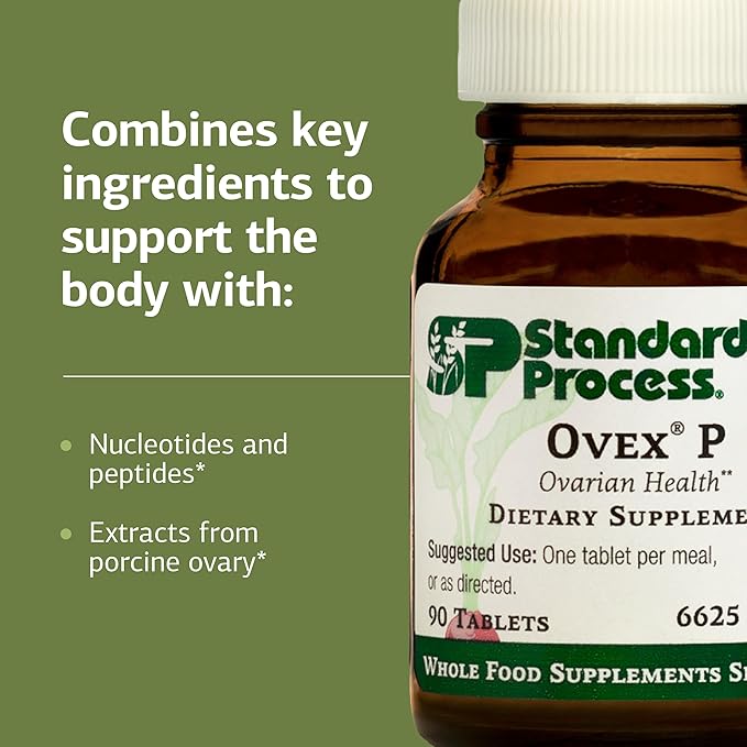 Standard Process Ovex P - Whole Food-Based Supplement to Support Your Health - Supplement with Porcine Ovary Cytosol Extract - 90 Tablets