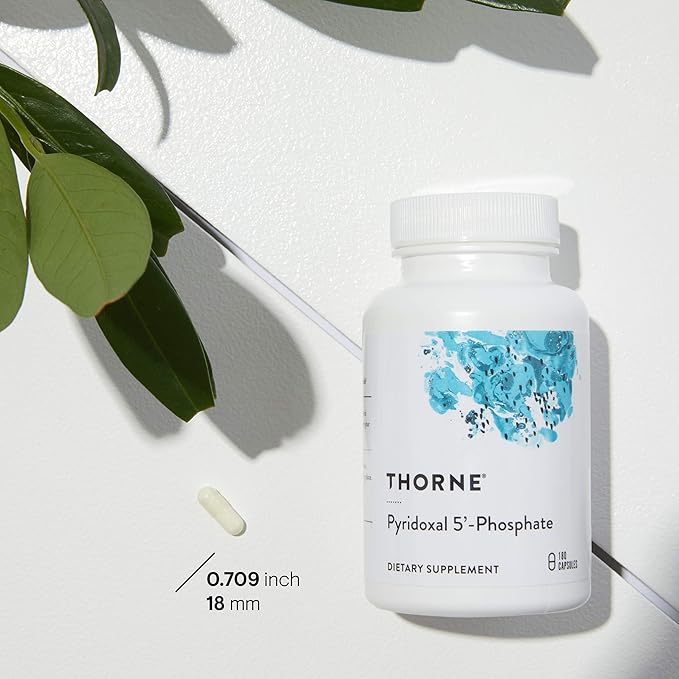THORNE - Pyridoxal 5'-Phosphate - Bioactive Vitamin B6 (Pyridoxine) Supplement for Energy Production and Neurotransmitter Synthesis* - 180 Capsules