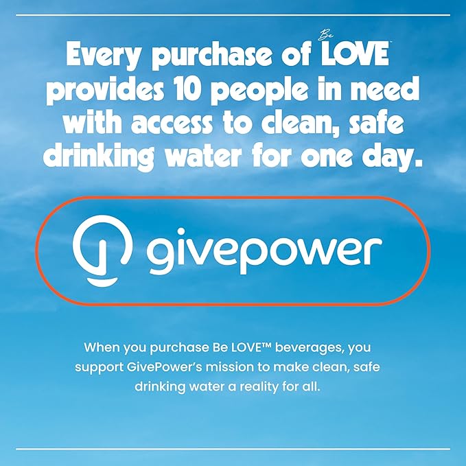 Be LOVE Balanced Electrolyte Beverage - Flavored Still Beverage for Daily Hydration, Exercise, Work & Wellness - Magnesium, Potassium & Sodium - Zero Sugar, Gluten Free (Orange Blossom, 12oz x 12ct)