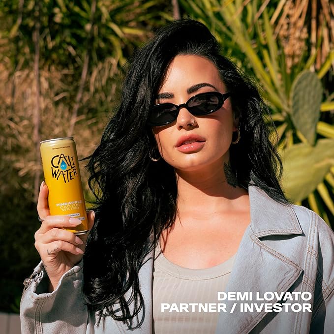 Caliwater - Organic Cactus Water - Pineapple - 5g Sugar, 35 Calories - Coconut Water Alternative - Natural Plant Based Hydration - Skin Care, Electrolyte Drinks - Flavored Water Beverages - 12 Cans