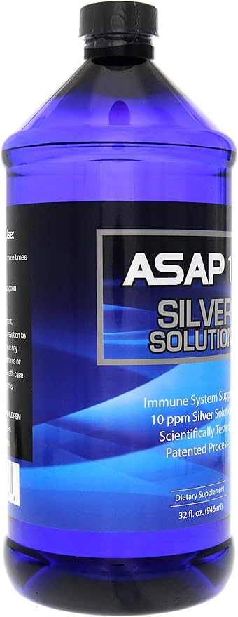 American Biotech Labs ASAP 10 PPM Silver Sol Immune System Support | 2 Pack of 32 Oz Totalling 64 Oz