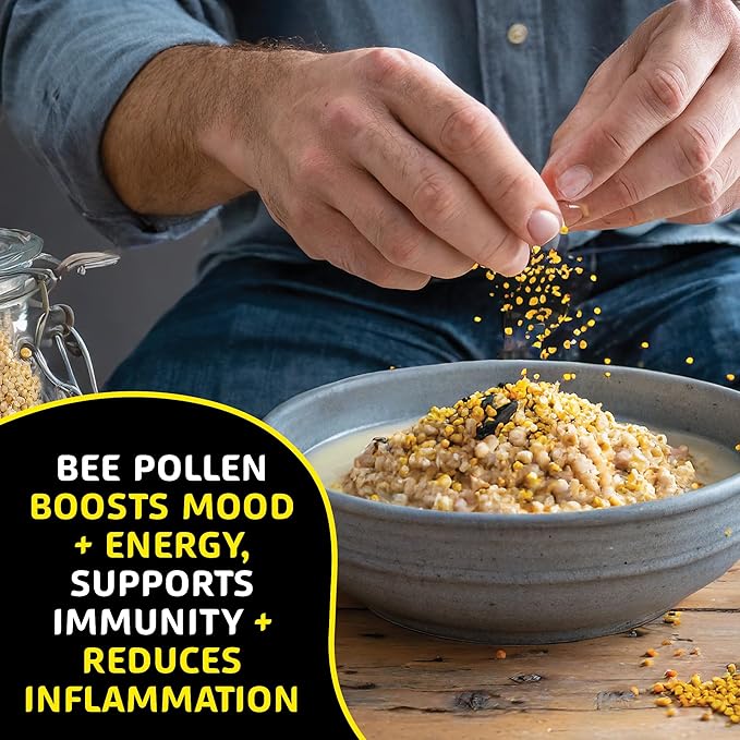 Bee Pollen Granules 8.8 Oz - Nature's Superfood, Superior Taste - Western Australia Pure Bee Pollen for Optimal Health