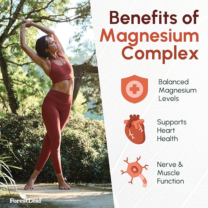 Magnesium Glycinate 500mg Complex - Magnesium Supplement Capsules for Sleep and Calmness - Non-GMO, 3rd Party Tested - 150 Pills for Women & Men by ForestLeaf