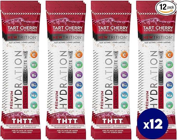 Hydration Powder, Electrolyte Powder Packets, Naturally Flavored Hydrating Packets for Water, Fast Acting Hydrate Electrolytes with Vitamins C & D