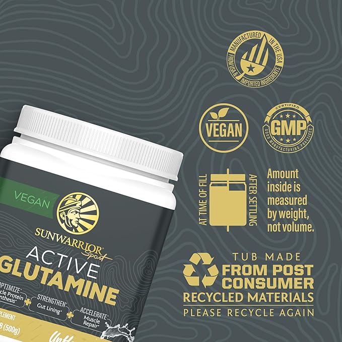 Glutamine Powder L-Glutamine Supplement Support Muscle Recovery Gut Health Support Reduce Soreness Amino Acids Boost Protein Synthesis Accelerates Recovery Post-Workout 100 Servings Unflavored
