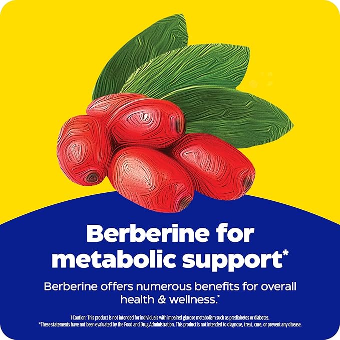 Enzymedica Berberine 800 mg – Vegan Capsules for Metabolic Support – from Sustainably Sourced Barberry – Non-GMO, Gluten-Free, No Fillers or Excipients – 60 Capsules