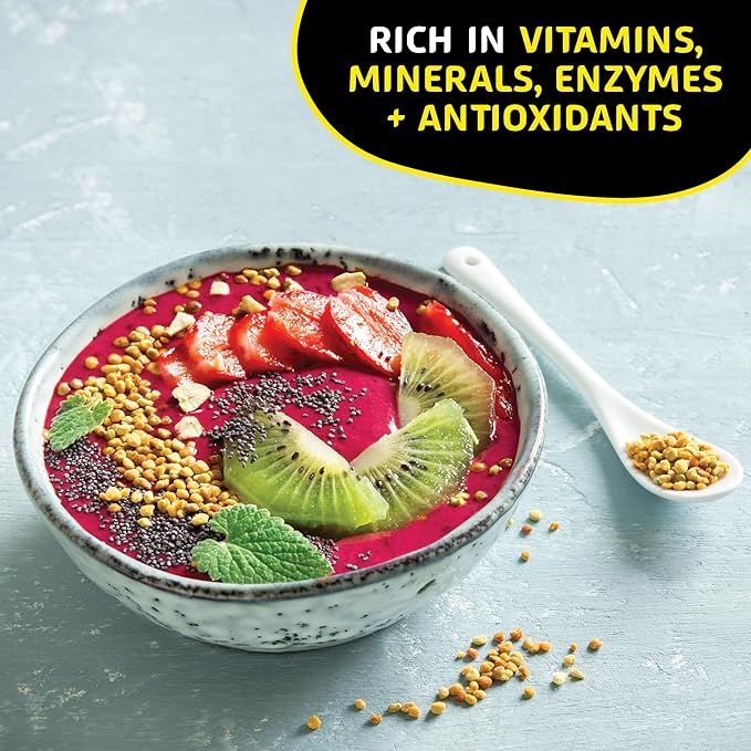 Bee Pollen Granules 8.8 Oz - Nature's Superfood, Superior Taste - Western Australia Pure Bee Pollen for Optimal Health