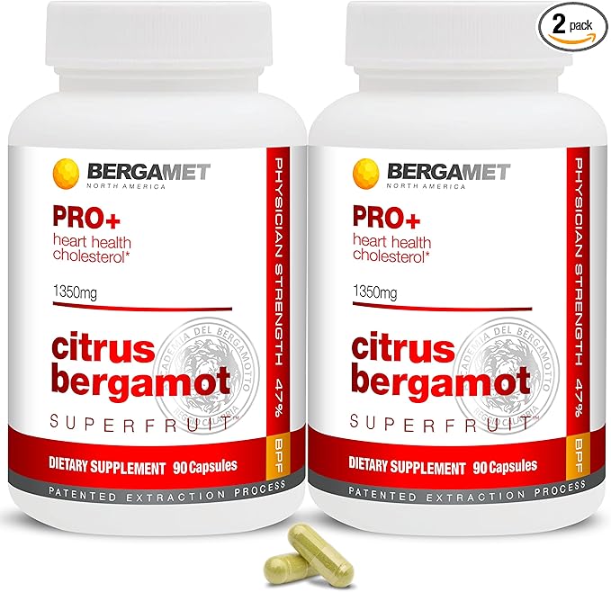 Citrus Bergamot SuperFruit PRO+ with Olive Leaf Extract - 47% BPF - 80% Polyphenols - 675mg per Serving - Worlds Strongest - Backed by Clinical Studies - Made in The USA - 180 Caps
